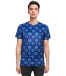 Taj Mahal Warli Blue T-shirt