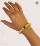 Evil Eye Bracelet Yellow with Black