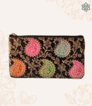 Assorted Paisley Leather Black Pouch